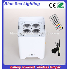 4*18W 6in1 small remote controlled battery operated par light